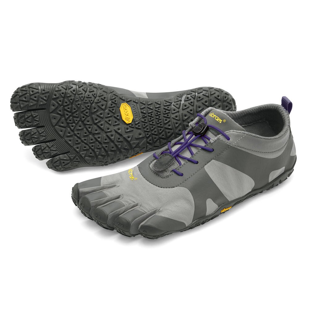 Tenis Deportivos Mujer Grises/Morados - FiveFingers V-Alpha - KIAUQT-267